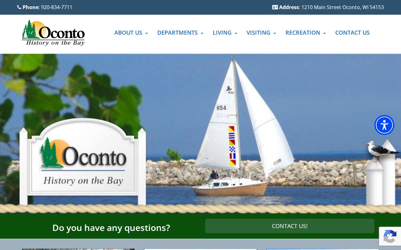 City of Oconto official site for Oconto criminal records