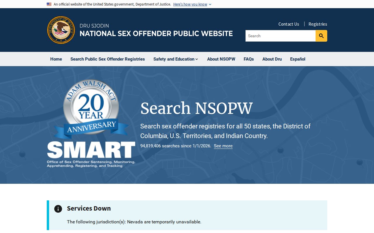 National cross-state sex offender search for an Oconto County check